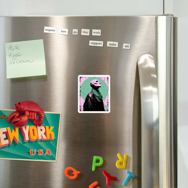 Zen Skeleton Monk Meditating Ukiyo-e Pop Art by TuncGK